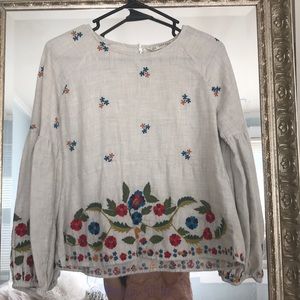 Embroidered Zara top